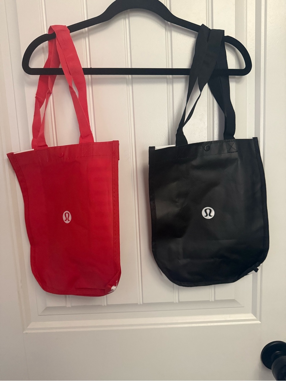 lululemon athletica Red and Black Dual Tote Pair